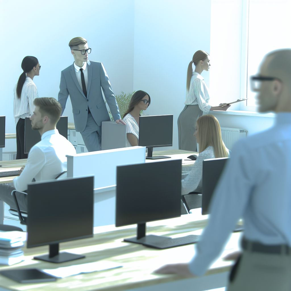 Ein Bild zum Thema Büroarbeit im Information,Computer Kontext